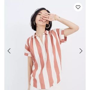 Madewell Central Popover shirt, size medium